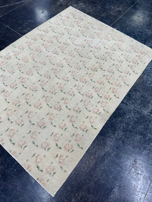 Turkish Vintage Rug 3'5'' x 4'9" #24823