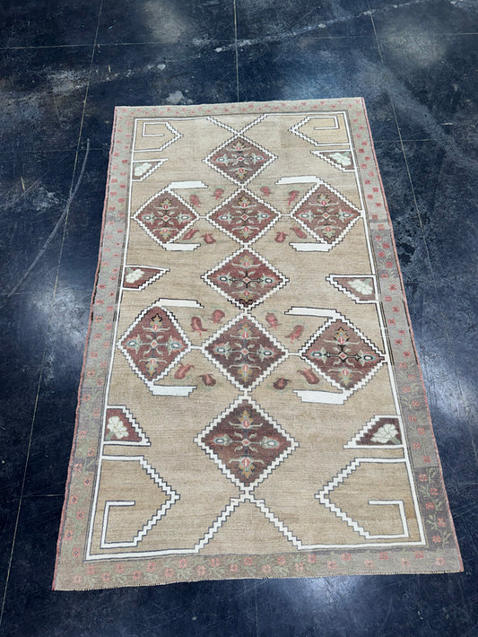 Turkish Vintage Rug 4'10'' x 8'1" #24821