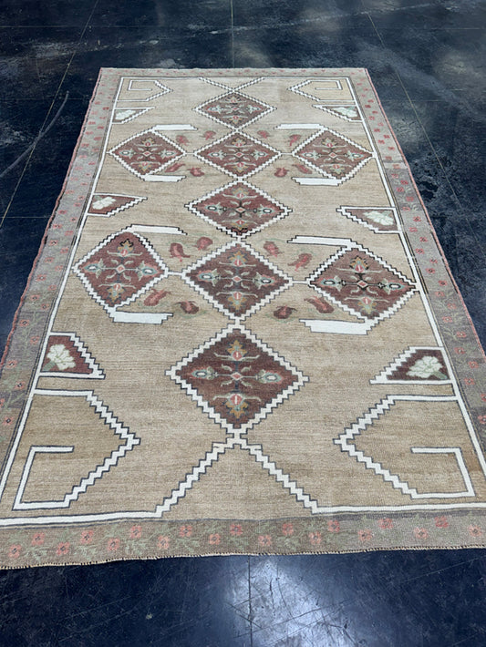 Turkish Vintage Rug 4'10'' x 8'1" #24821