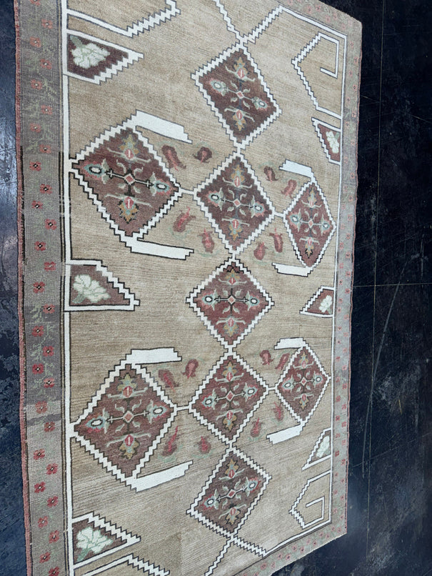 Turkish Vintage Rug 4'10'' x 8'1" #24821