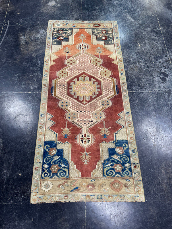 Turkish Vintage Runner Rug 2'8'' x 6'3'' #24816