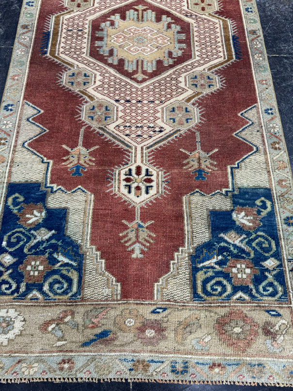 Turkish Vintage Runner Rug 2'8'' x 6'3'' #24816