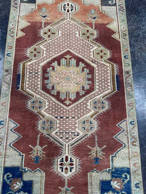 Turkish Vintage Runner Rug 2'8'' x 6'3'' #24816
