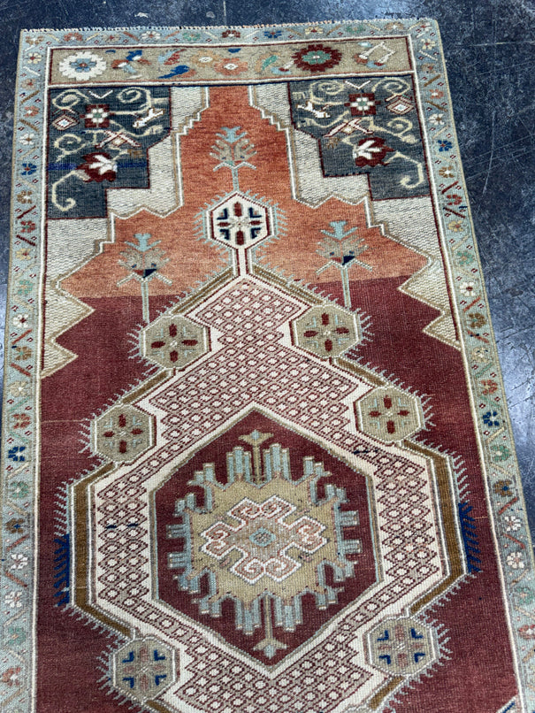 Turkish Vintage Runner Rug 2'8'' x 6'3'' #24816