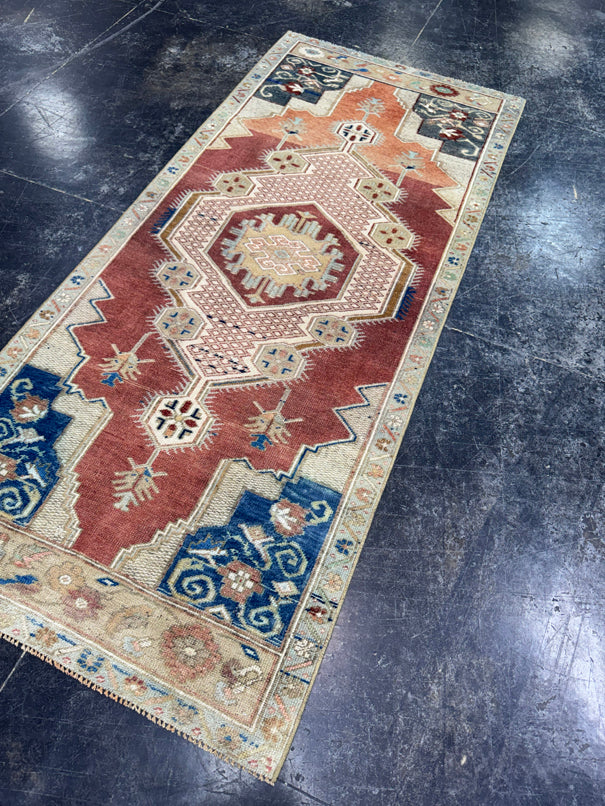 Turkish Vintage Runner Rug 2'8'' x 6'3'' #24816