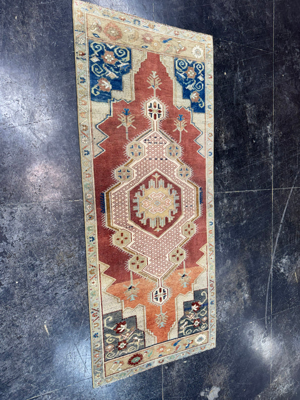 Turkish Vintage Runner Rug 2'8'' x 6'3'' #24816