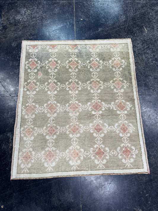 Turkish Vintage Rug 3' x 3'6" #24817
