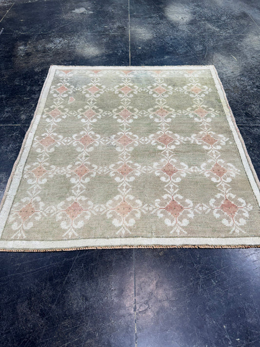 Turkish Vintage Rug 3' x 3'6" #24817