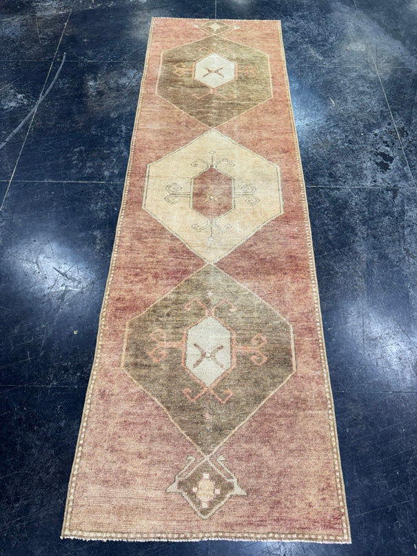 Turkish Vintage Runner Rug 2'7'' x 8'11'' #24814