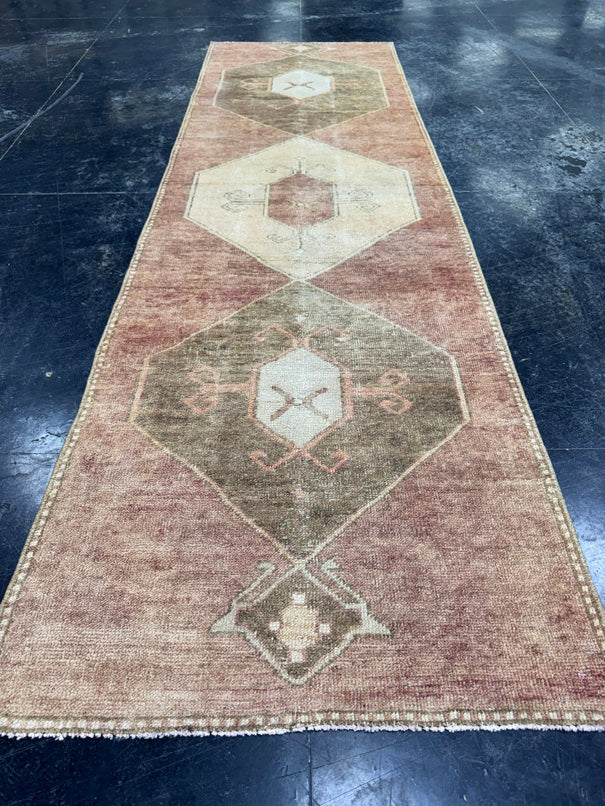 Turkish Vintage Runner Rug 2'7'' x 8'11'' #24814
