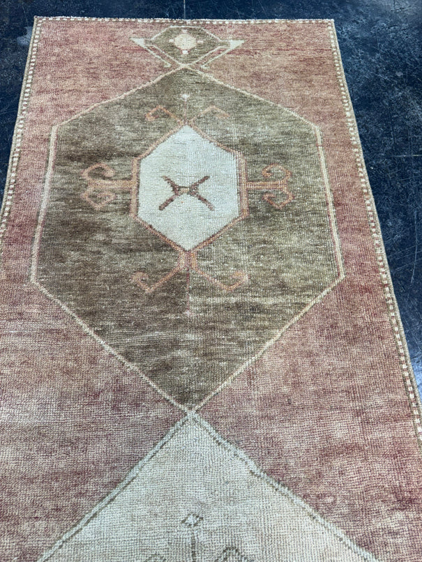 Turkish Vintage Runner Rug 2'7'' x 8'11'' #24814