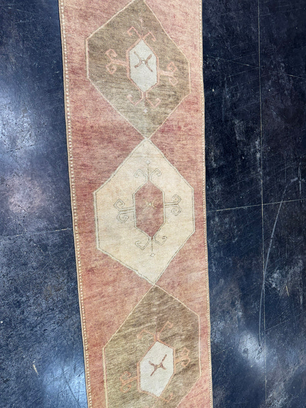 Turkish Vintage Runner Rug 2'7'' x 8'11'' #24814