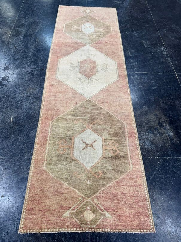 Turkish Vintage Runner Rug 2'7'' x 8'11'' #24814