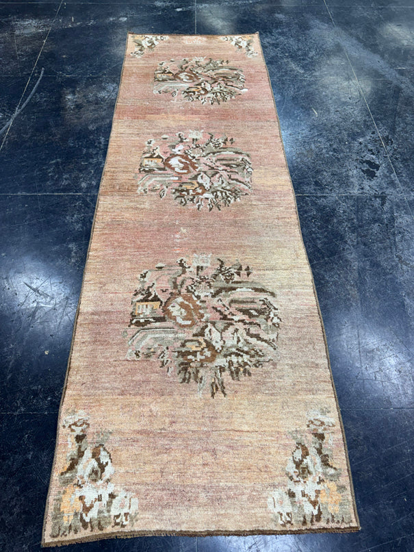Turkish Vintage Runner Rug 2'9'' x 8'8'' #24815