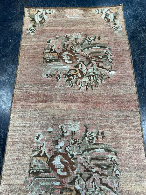 Turkish Vintage Runner Rug 2'9'' x 8'8'' #24815
