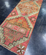 Turkish Vintage Runner Rug 2'11'' x 10' #24812
