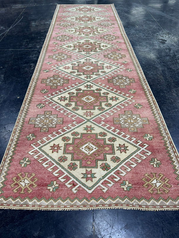 Turkish Vintage Runner Rug 2'11'' x 9'9'' #24813