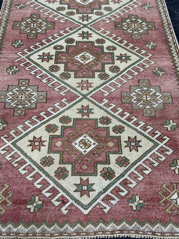Turkish Vintage Runner Rug 2'11'' x 9'9'' #24813