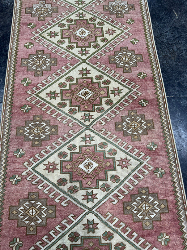 Turkish Vintage Runner Rug 2'11'' x 9'9'' #24813