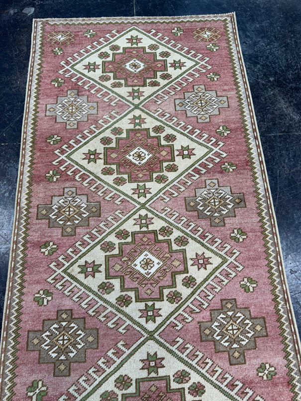 Turkish Vintage Runner Rug 2'11'' x 9'9'' #24813