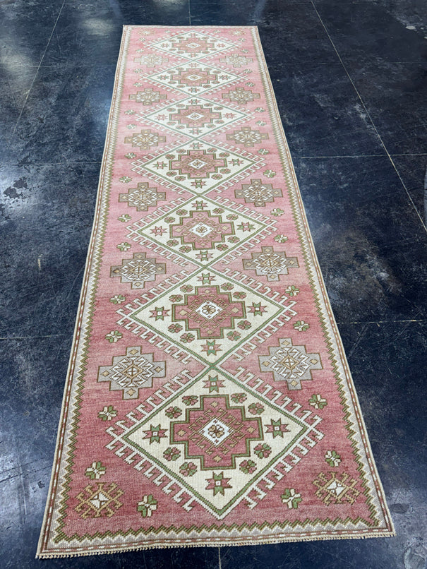 Turkish Vintage Runner Rug 2'11'' x 9'9'' #24813