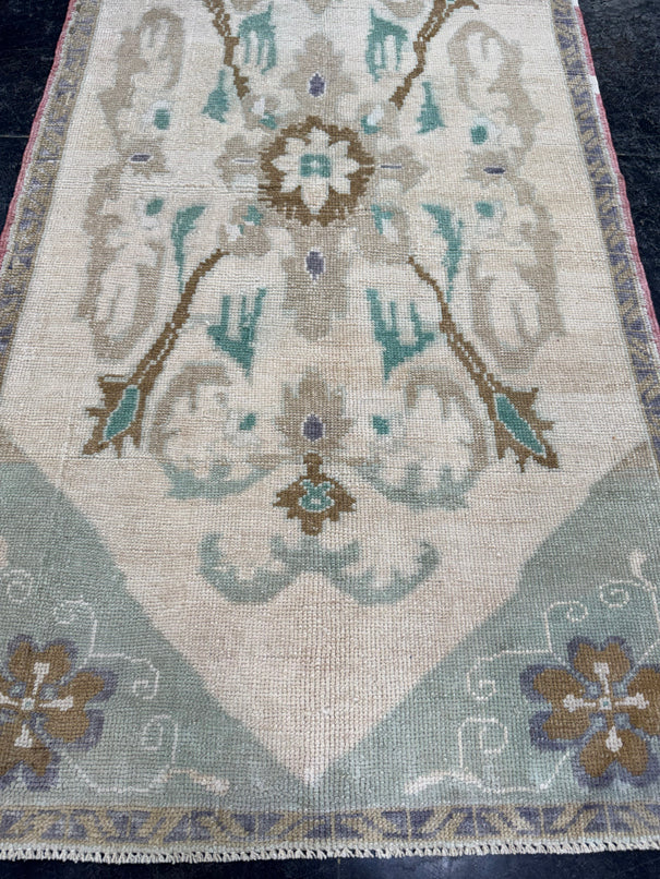 Turkish Vintage Runner Rug 3'2'' x 6'7'' #24811