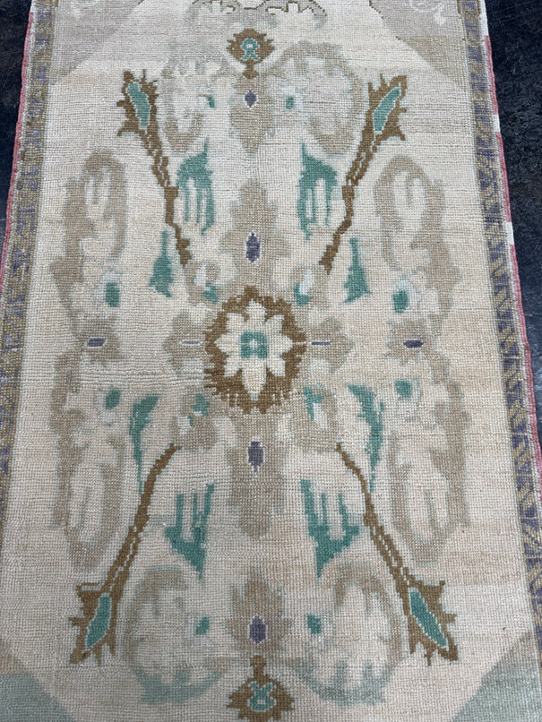 Turkish Vintage Runner Rug 3'2'' x 6'7'' #24811