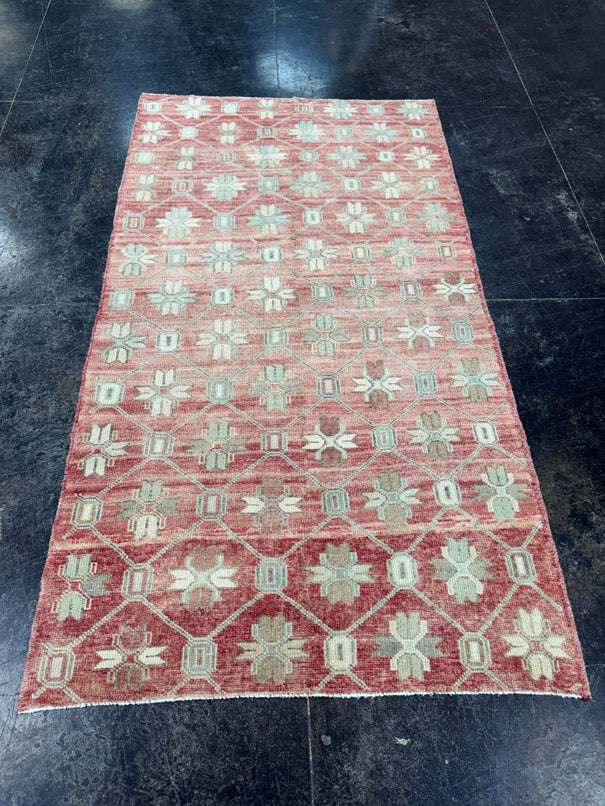 Turkish Vintage Rug 3'5'' x 6'3" #24808
