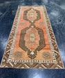 Turkish Vintage Runner Rug 3'4'' x 7'5'' #24809