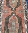 Turkish Vintage Runner Rug 3'4'' x 7'5'' #24809