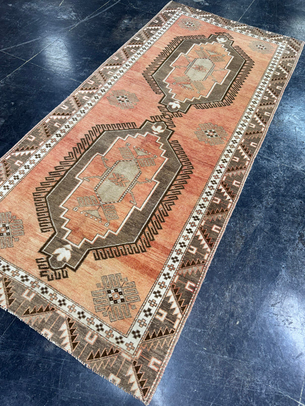 Turkish Vintage Runner Rug 3'4'' x 7'5'' #24809