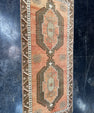Turkish Vintage Runner Rug 3'4'' x 7'5'' #24809