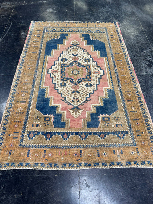 Turkish Vintage Rug 3'11'' x 6'2" #24807