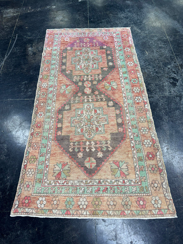 Turkish Vintage Rug 3'4'' x 6'8" #24806