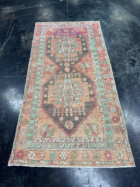 Turkish Vintage Rug 3'4'' x 6'8" #24806
