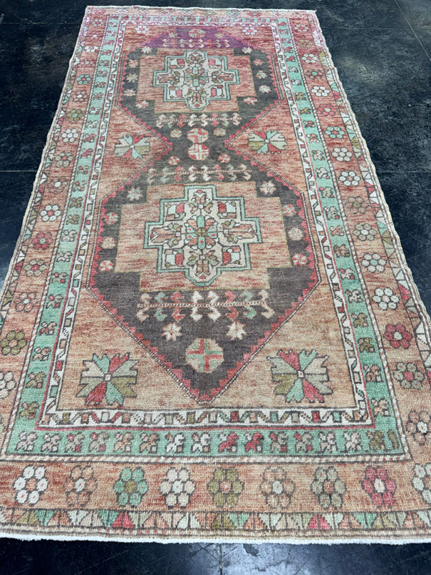 Turkish Vintage Rug 3'4'' x 6'8" #24806