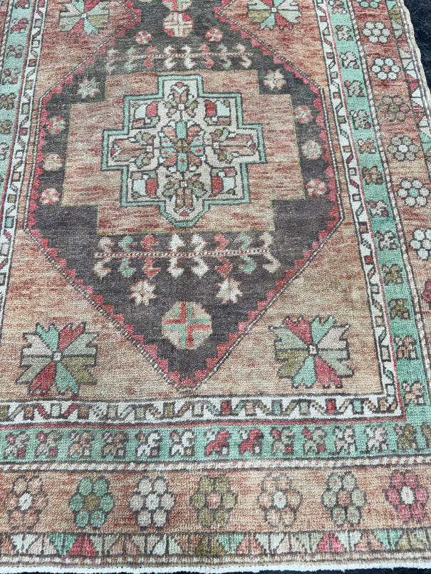 Turkish Vintage Rug 3'4'' x 6'8" #24806