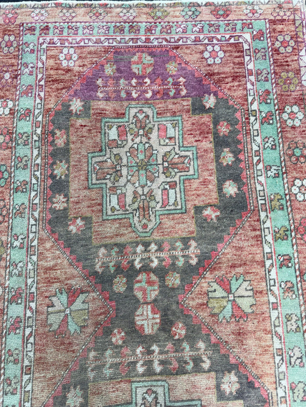 Turkish Vintage Rug 3'4'' x 6'8" #24806