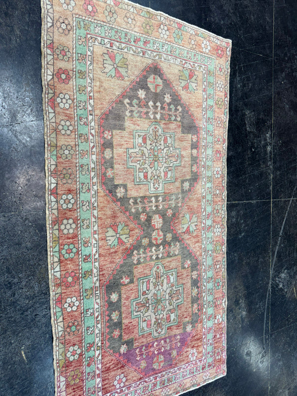 Turkish Vintage Rug 3'4'' x 6'8" #24806