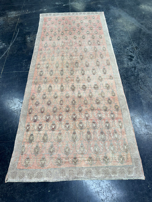 Turkish Vintage Runner Rug 3'9'' x 8'11'' #24805