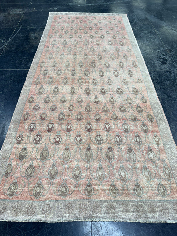 Turkish Vintage Runner Rug 3'9'' x 8'11'' #24805