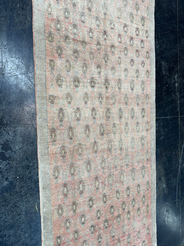 Turkish Vintage Runner Rug 3'9'' x 8'11'' #24805