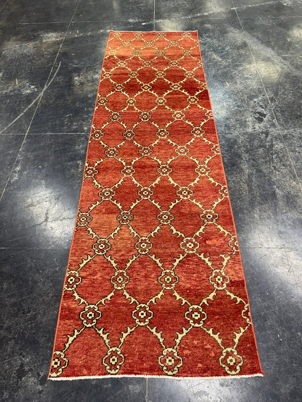 Turkish Vintage Runner Rug 3' x 10' #24804