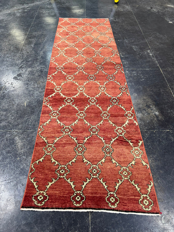 Turkish Vintage Runner Rug 3' x 10' #24804