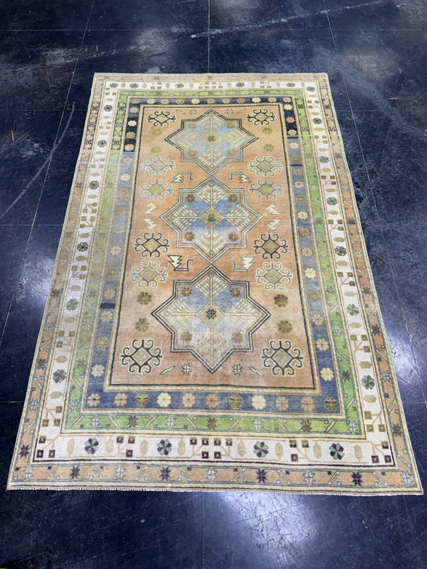 Turkish Vintage Rug 5'2'' x 8'4" #24800