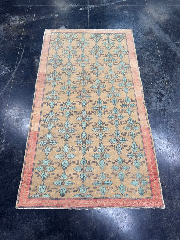 Turkish Vintage Rug 4'2'' x 7'5" #24798