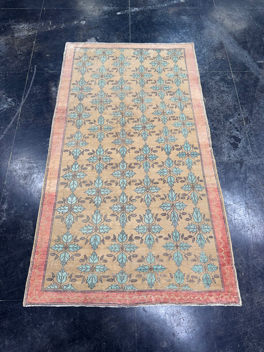 Turkish Vintage Rug 4'2'' x 7'5" #24798