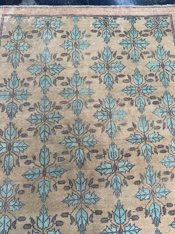 Turkish Vintage Rug 4'2'' x 7'5" #24798