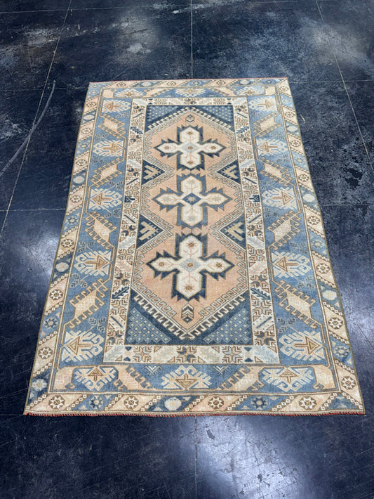 Turkish Vintage Rug 4' x 6'4" #24797