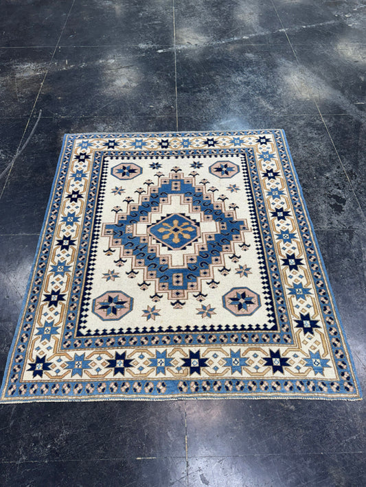 Turkish Vintage Rug 4'3" x 4'11" #24792